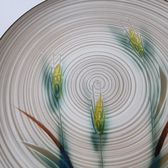 Vintage 1960s Fancrest Ware MUGI WHEAT Plate 26 cm Japan - Picture 2 of 7